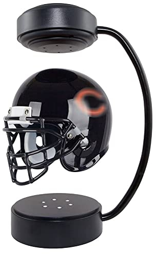 MCBEAN NFL Mini rotierender schwebender Schwebehelm, Kreativität, Fußball, Sammlerstücke, Souvenir, bestes Rugby-Geschenk für Bears-Fans/Cowboy/Männer/Freunde/Alumni/Sportliebhaber