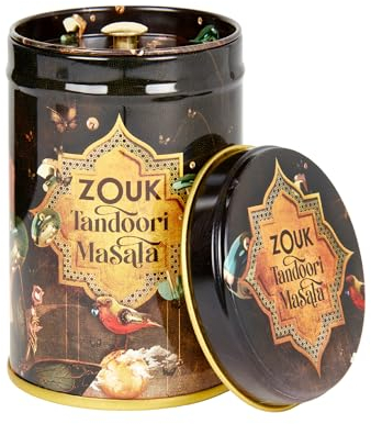 Zouk Tandoori Masala Spice Pot | Authentic Indian Spice Blend | Hot & Intense Aromas | Versatile Curry Powder, Marinade or BBQ Rub | Vegan Friendly (60g)