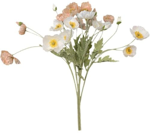 10 Stück Gefälschte Mohn-simulations-seidenblumen, Künstliche Blumen, Gartentisch, DIY, Party, Hochzeit, Brautstrauß, Dekoration