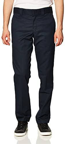 Dickies Slim Fit Tapered Leg Multi-Use Pocket Work Pants, Dark Navy, 36 30