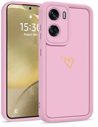 ChoosEU Cover per Honor 90 Lite 5G Silicone Custodia Disegni Elegante Colorate Custodia Morbido per Ragazze Donne Uomo Ragazzo Antigraffio Protezione TPU Case Copertura Antiurto - Rosa