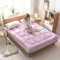 Japanische Futon-Bodenmatratze, faltbar, Tatami-Matte, weiche Futonbett-Matratze, atmungsaktive Bodenliege, Gästematratze für Zuhause, Schlafsaal, Rosa, 90 x 190 cm