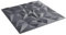 vidaXL Grey 3D Wall Panels - 24 pcs XPS Amethyst Wallpaper Tiles, 50x50 cm, Water-Resistant DIY Wall Coverings for Home, Office, Cafes