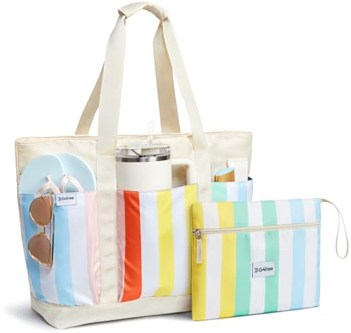 G4Free 35L Strandtasche Handtasche Damen Tote Tasche Shopper Große Umhängetasche für College Schule Arbeit Reisen Einkaufen