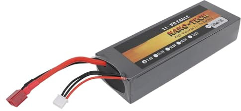5200mAh 2S 50C Hard Case Lipo Battery with T Plug for RC Cars for Extended Playtime