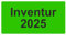 Inventuretiketten, Inventuraufkleber - Inventur 2025-100 x 50 mm - 500 Stück (Leuchtgrün)