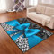 WANAHTON Schmetterling Teppich 140x200 cm kinderzimmerteppich mädchen Wohnzimmer mit Rutschfester perfekt für Wohnräume und Kinderzimmer