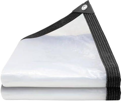 WWERTYY Lona Transparente de Alta Resistencia, Impermeable, antipájaros, para jardín y Exteriores (2 x 4,5 m, 2,5 x 4,5 m)