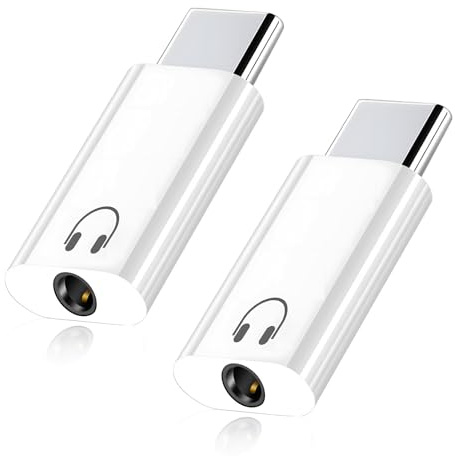 Adattatore USB C per cuffie a 3,5 mm, adattatore jack tipo C compatibile con 16 Pro Max Plus 15 Galaxy S24 S23 S20 Ultra S20+, iPad Pro 2021/2020/2018