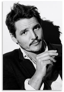 Pedro Pascal wasserfestes Leinwand-Poster, Wandkunst, HD-UV-beständiger Druck, geeignet für Wohnzimmer und Flur, ein tolles Geschenk, ungerahmt, 30 x 45 cm