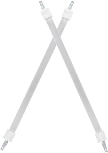 Riscaldatore Elettrico Tubo di Riscaldamento in Quarzo Ceramico 2 Pezzi | Resistenza alle Alte Temperature, Bianco, Sostituzione Compatibile ad Alta Affidabilità, Riscaldamento Rapido