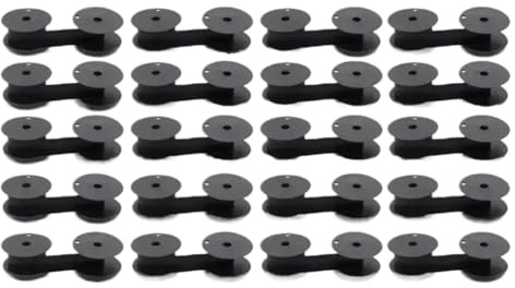 VortexLumen Schreibmaschine Carbon Ribbon 1024 EP102 Schwarz Rot Registrierkasse Kassenrechner Tintenpatrone Spulenband Kompatibel mit(GR24 Black 20pcs)