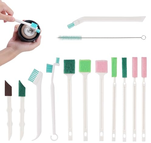 13pcs Humidifier Cleaner Brush Set, Small Detail Cleaning Brushes for Humidifiers Mini Cleaner Kit Tool for Household Keyboards Bottles Tiles Tight Spaces