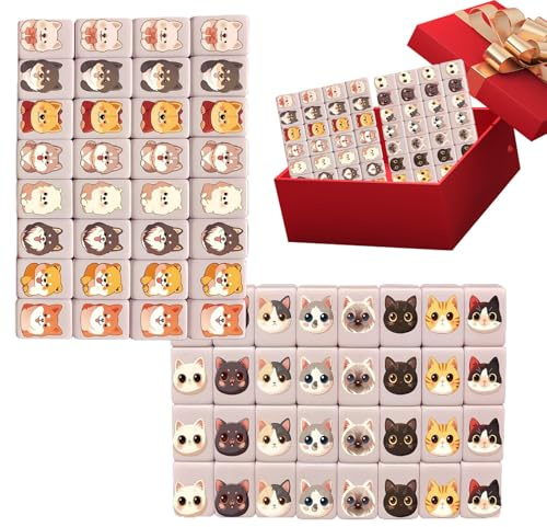 Bezijhr 65 Blöcke Seaside Escape Spiel Mahjong, Seaside Escape Game Blocks Mahjong Brettspiel, Obsts & Tier Pattern Mahjongs, Interaktives Mahjongs Spiel Für Erwachsene Und Kinder