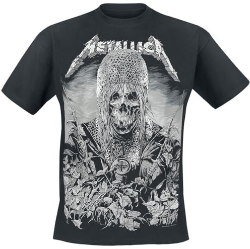 Générique Metallica Templar Homme T-Shirt Manches Courtes Noir L 100% Coton Regular/Coupe Standard