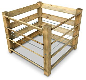 GartenDepot24 ECO Komposter Brettkomposter aus Holz 100x100x80 cm - ca. 650 L