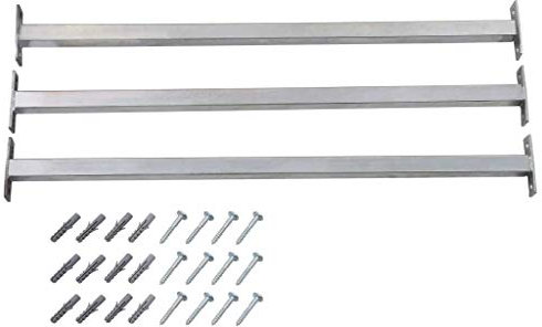 Festnight 3 pz Barre di Sicurezza per Finestra Regolabili, Barra di Sicurezza in Acciaio Zincato 710-1200 mm