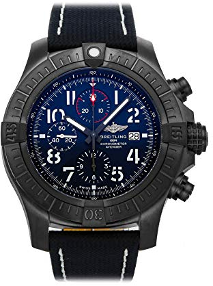Breitling Super Avenger Herren-Armbanduhr, mechanisch, automatisch, blaues Zifferblatt, V13375101C1X1, Riemen