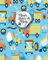 Blank Sticker Book: Trucks cartoon with traffic signs Funny Cars Blank Sticker Book Sticker Album for Collecting Stickers for Adults Boys & Girls- Car ... For Kids,Car,vehicles Blank Sticker Album