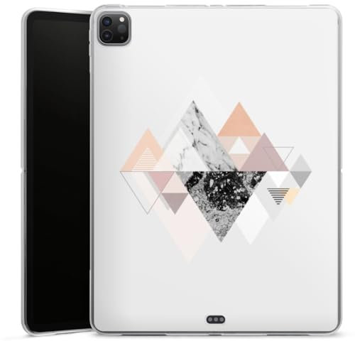 DeinDesign Coque en Silicone Compatible avec Apple Apple iPad Pro 12.9 4. (2020) Coque Coque pour Tablette Artère Géométrique Graphique