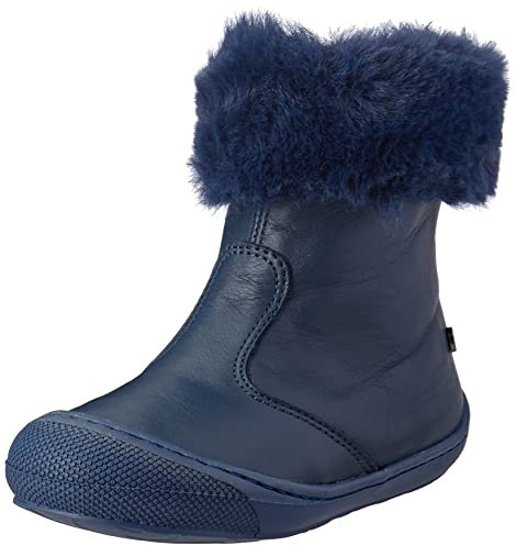 Naturino Dordy, Stivaletti in Pelle e Lana Bambine e ragazze, Blu, 19 EU
