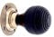 Infinity Decor Pure Ebony Wood and Rose Wood Door Knobs/Beehive Wooden Door Knob/Country Cottage Period Home Door Handles Aged Brass Finish (Ebony Beehive)