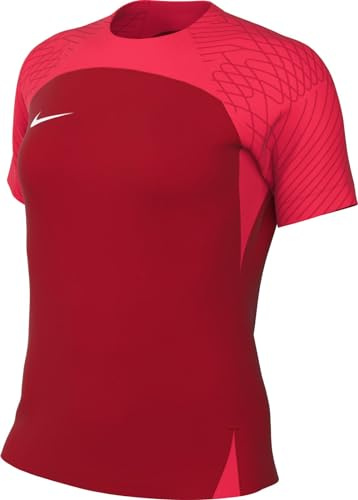 NIKE DR0909-657 W NK DF STRKE III JSY SS T-Shirt Damen University RED/Bright Crimson/White Größe M