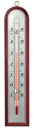 VELAMP Termometro indoor/outdoor di legno 27cm Luxury