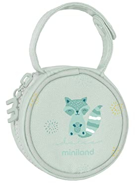 Miniland Pacipocket Mint. Porta ciuccio impermeabile con manico appeso. Collezione Dolce.
