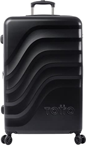 TOTTO - Großer Trolleykoffer Bazy+ in Farbe: Der ideale Begleiter für Ihre Langen Reisen., Schwarz, Trolley cabina, BAZY + ist die erneuerte und verbesserte Version des klassischen Bazy