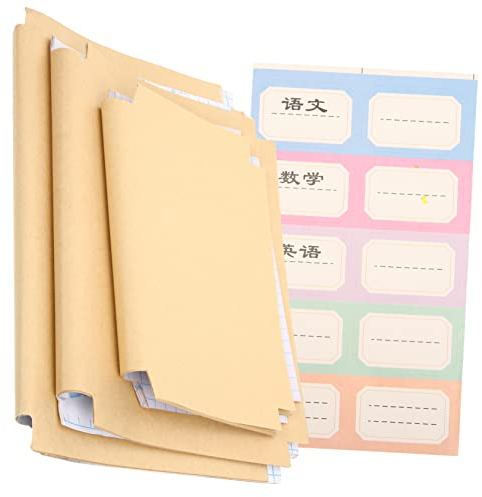 VILLFUL 30 Blatt Buchumschlaghüllen in Mehreren Größen Aus Kraftpapier Für Lehrbücher Und Planerbücher