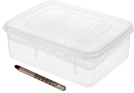 POPETPOP Reptiliennebel Für Die Zucht Brüterei Löcher Gitter Brüter Fächer Eierablage Professioneller Koffer Brutkasten Brutapparat Brutapparat Brutkasten Gecko Reptilien Plastikeier