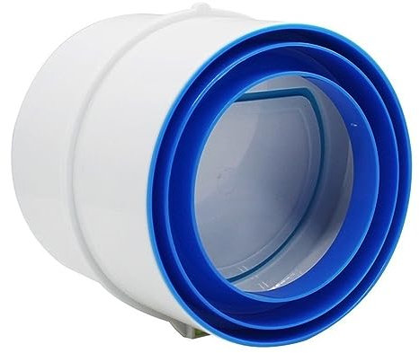NETFEN Rückschlagventil, PVC-Abluftventilator-Rückschlagventil, Rundrohr-Rückschlagklappe, 75/110 Mm, Luftkanal-Lüftungsgitter for Badezimmer- Und Küchenzubehör (Color : Style C)