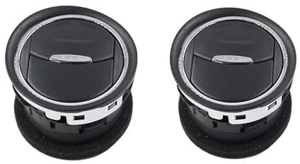 NEGRO Dashboard Air Vent Runde Klimaanlage Air Outlet Grille Fit for Ford Mondeo Galaxy S-Max 6M21U018B09ADW 6M21-U018B09-ADW Auto-Klimaanlagengitter (Size : 2 pcs)