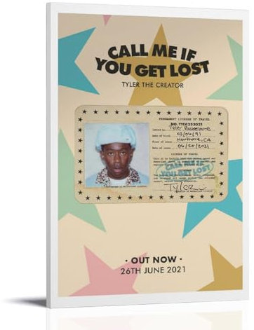EKoKim Call Me If You Get Lost Poster, dekoratives Gemälde, Leinwand-Wandposter und Kunstdruck, modernes Familienschlafzimmer-Dekor-Poster, 40 x 60 cm