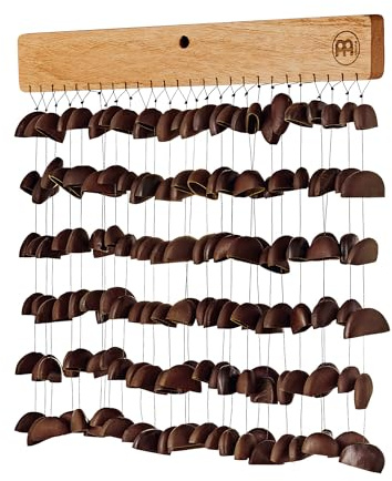 Sonic Energy Bendo Nussschalen Chime (SBCH) | Soundeffekt Instrument, 43x38 cm, 810 g, knackiger Klang, Mahagoniholz, Bendo Seeds (Benda)