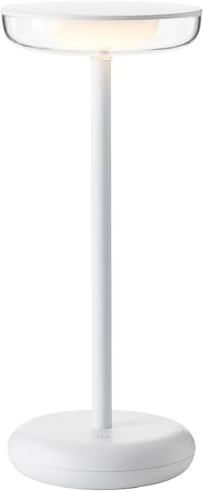 Brilliant Lampe Platon LED Außentischleuchte 27cm weiß/transparent Aluminium schwarz 2 W LED integriert