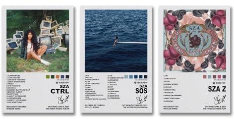 Sza Poster Album Cover Minimalistisches Sza Poster Album Cover Minimalistisches Tate Poster Mcrae Album Cover Mi Poster Ein Set von 3 Leinwand Poster Zimmer Ästhetisches Festival Geschenk Familie
