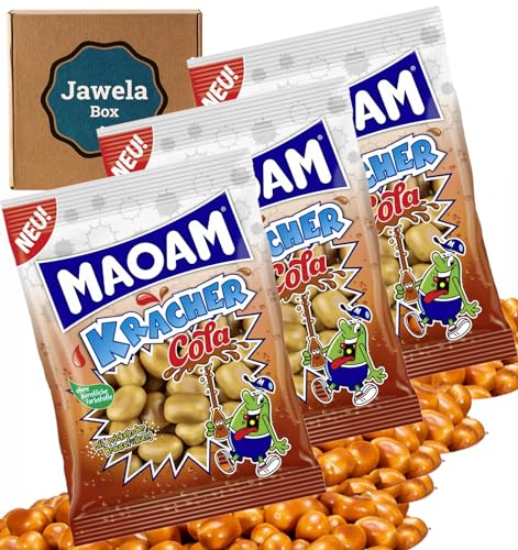 MAOAM Kracher COLA 3er Pack - 3 x 200g Cola Kracher im Jawela Set - Großpackung, Kindergeburtstag, Geburtstag