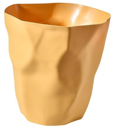 F Fityle Poubelle Poubelle Poubelle Poubelle Décor À La Maison Poubelle Sans Couvercle Poubelle pour Dortoir Cuisine sous Le Bureau Maison Chambre, jaune