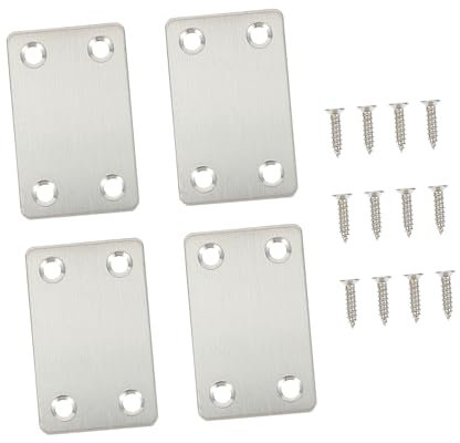 FUNOMOCYA Möbelverbindungen Aus Edelstahl Für Spanplatten Schränke Stühle Verstärkt Eckverbindung Langlebig Mit Gebürstetem Finish