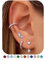 FIOROYAL Ohrringe Silber 925 Damen- 14K Vergoldet Ohrringe Gold Set Stapelbar für Mehrere Ohrlöcher,Hypoallergene Kleine Ohrstecker Creolen Ear Cuff Set für Helix Tragus Piercing Ohr VI