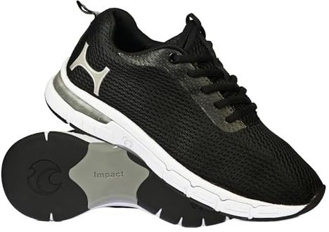 Henselite Ladies L510 Indoor and Outdoor Bowls Shoes (Black, UK Footwear Size System, Adult, Women, Numeric, Medium, 3)