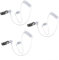3PCS Tubo Acustico Aria Sostitutivo per Cuffie Radio Bidirezionali, Tubo Audio a Spirale Trasparente con Auricolari Morbidi, Accessorio per Walkie Talkie,Facile Installazione, Riduzione del Rumore