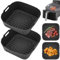 2 piezas Molde Silicona Freidora de Aire,Accesorios Freidora de Aire para COSORI 5,5L 4,7L, Cecotec 6L,PhilipsXL,Papel para Hornear Alternativo,Gris
