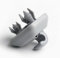 Annlpoy 2pcs Parasol Reemplazo Clip, Visera para Gancho, Clip para Visera de Coche, Soporte Compatible con Audi A1 A3 A4L A5 A6L A7 Q3 Q5 TT, Gancho Clip Parasol Interior, Soporte de Repuesto, Gris