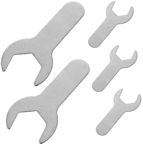VILLCASE 5Pcs Stainless Steel Multi Function Gas Bottle Spanners Lightweight and Compact Wrenches for Pressure Reducing Valves Hand Tools for Gas Bottles