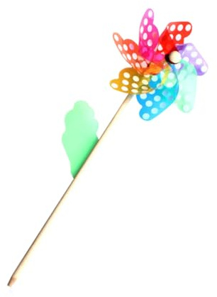 ibasenice 8pcs Dot Windmill Toy Plastic Pinwheel Windmill Garden Decor for Boy Girl Diy Toy