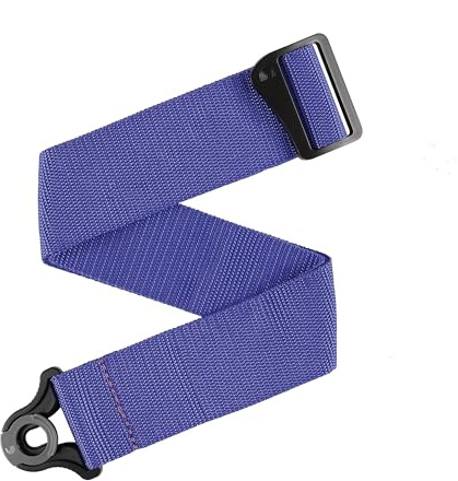 D'Addario Auto Lock Guitar Strap Polypro Purple | Auto Lock guitar straps secure to existing buttons, install fast, hold firmly and deliver comfortable stage-ready.