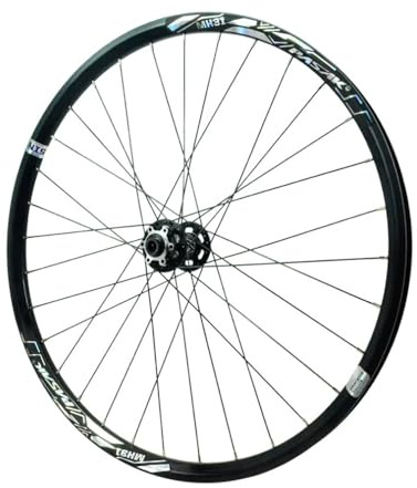 24 26 27,5 29 Mountainbike Radsatz, Steckachse 15*100mm Vorderrad 12*142mm Hinterrad Scheibenbremse Radsatz, Aluminiumlegierung Fahrradfelgen, HG 7-12 Geschwindigkeit(26 black,Front wheels)